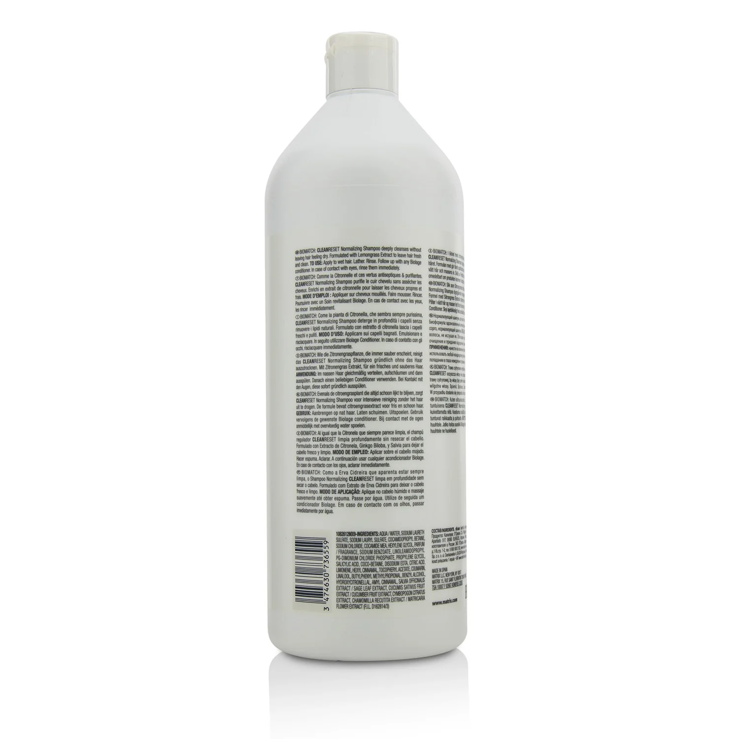 Matrix Biolage CleanReset Normalizing Shampoo (For All Hair Types) 1000ml/33.8oz
