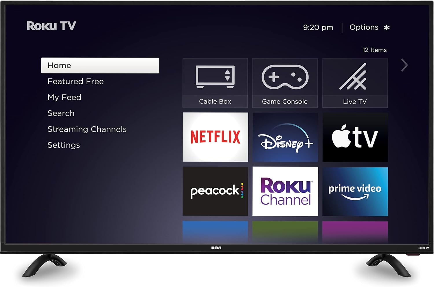RCA 32-inch Flat Screen 720p Roku Smart LED TV - RTR3261, 2021 Model