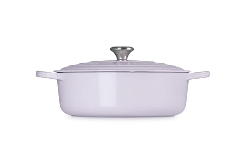Le Creuset Enameled Cast Iron Signature Round Wide Dutch Oven, 6.75 qt., Cerise