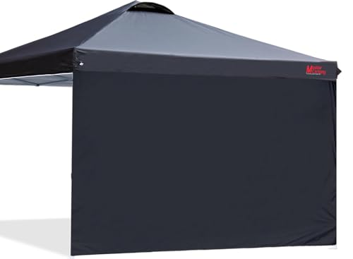 MASTERCANOPY Durable Pop-up Canopy Tent with 1 Sidewall (10'x10',White)