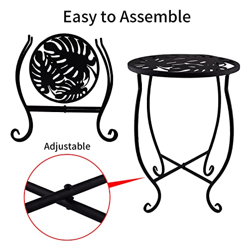 TLBTEK 2 pcs Indoor Planter Stand,Metal Plant Stands Outdoor ,Modern Flower Pot Stand Holder Rack Display for Home,Kitchen,Patio,Garden, Corner