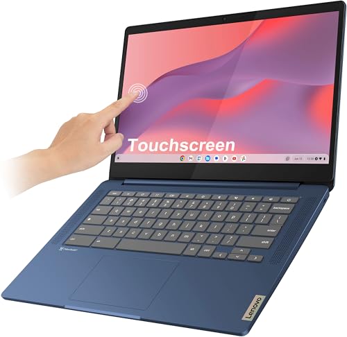 Lenovo Chromebook 14 Touchscreen Laptop (14" FHD Touch Display, 8-Core MediaTek Kompanio 520, 4GB RAM, 128GB Storage (64GB eMMC+64GB SD)), Webcam