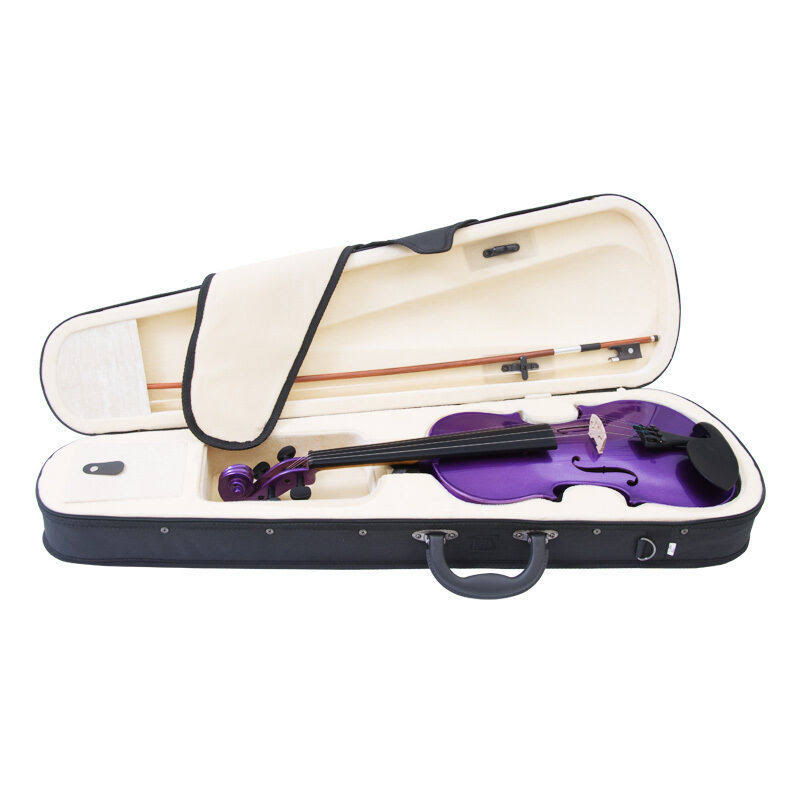Mendini 3/4 MV-Purple Solid Wood Violin