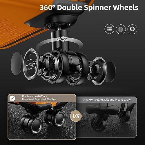 SHOWKOO Luggage Sets 3 Piece Softside Expandable Lightweight Durable Suitcase Sets Double Spinner Wheels TSA Lock Armygreen (20in/24in/28in)