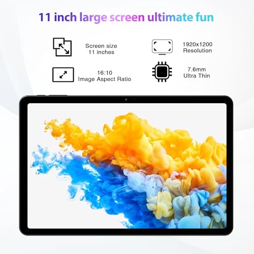 DOOGEE T30S Android 14 Tablet, 11 Inch 2.4K Display, 16GB RAM 256GB ROM, 8580mAh Battery, Octa Core Gaming With Dual SIM 4G, TUV Certified