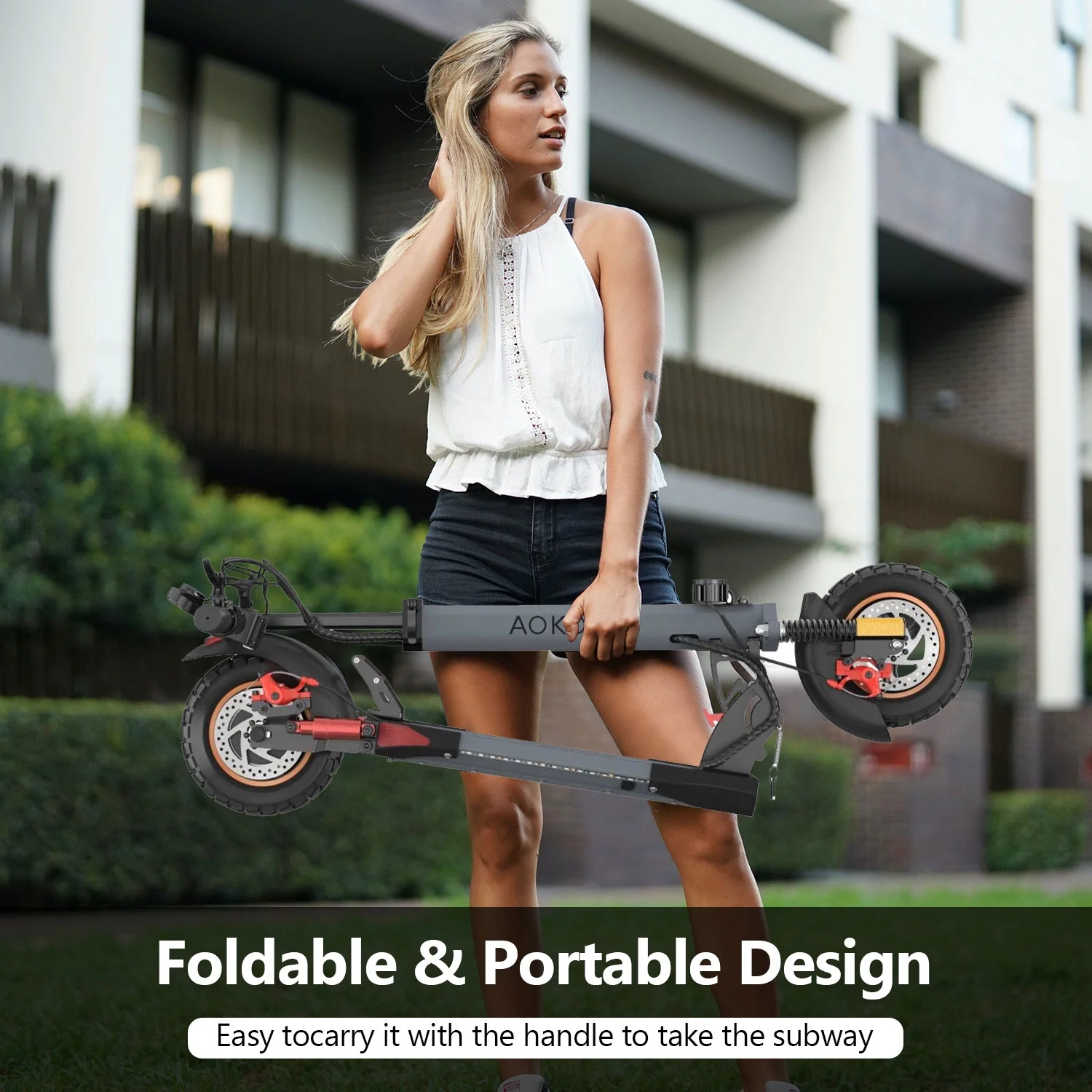 iENYRID Electric Scooter for Adults up to 26 Miles Long Range, 500W 3 Speeds Foldable Commute E-Scooter up to 28mph