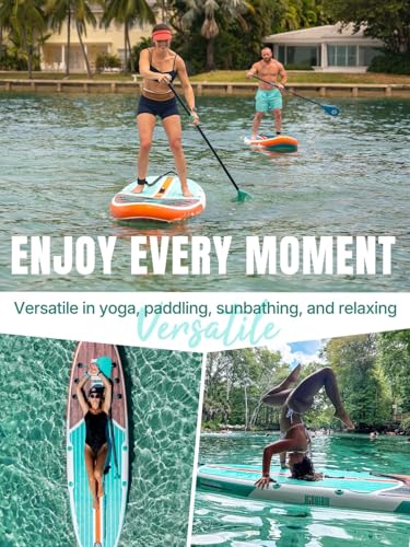 Niphean Inflatable Stand Up Paddle Board with SUP Accessories, Anti-Slip EVA Deck