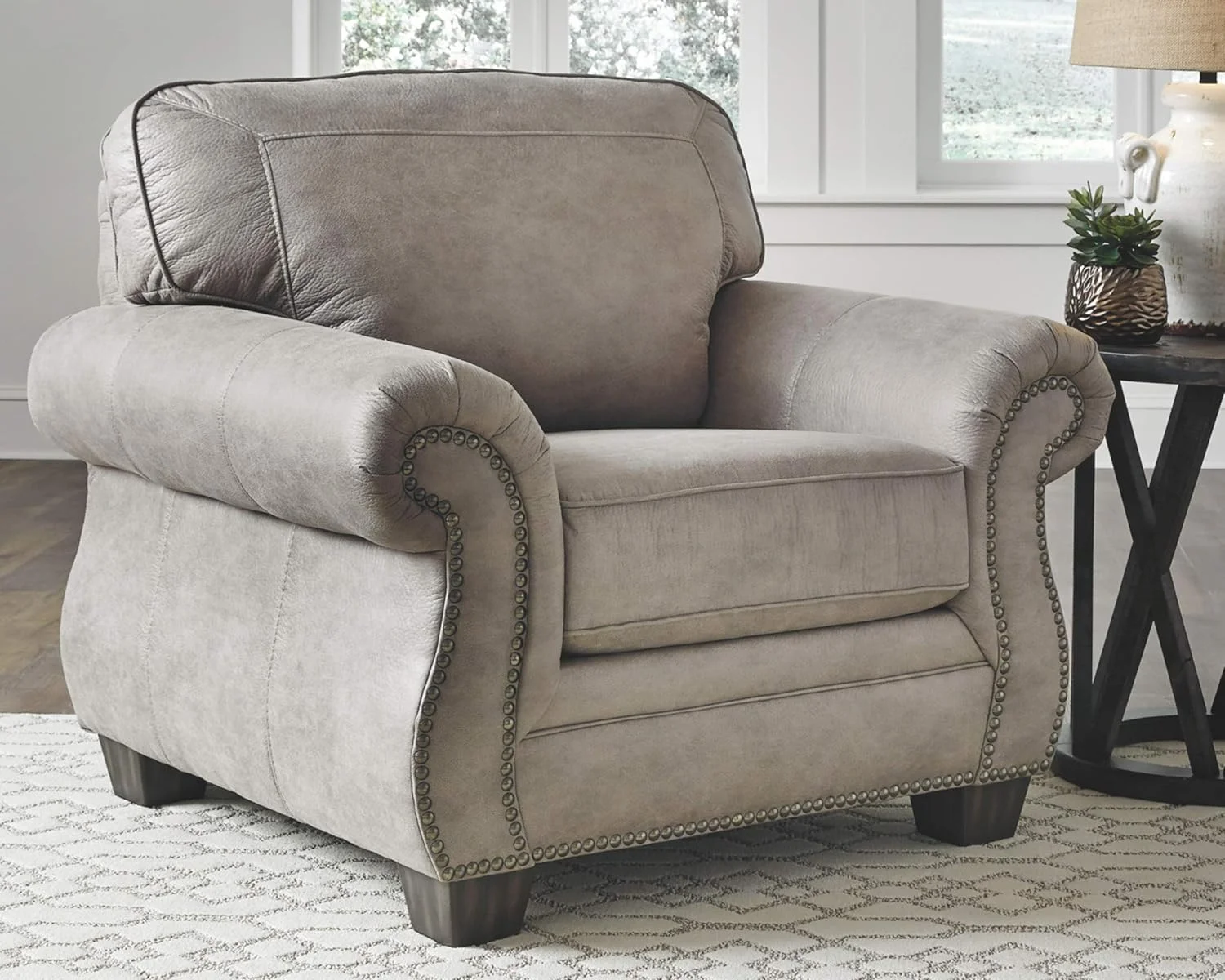 Signature Design by Ashley Olsberg Accent Chair in Steel