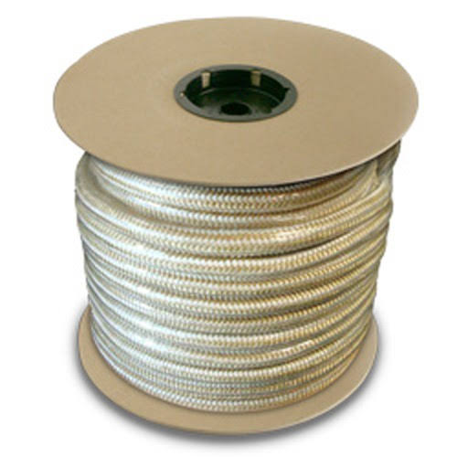 Cwc Double Braid Nylon Rope - 1/2& x 600 ft., Gold u0026 White