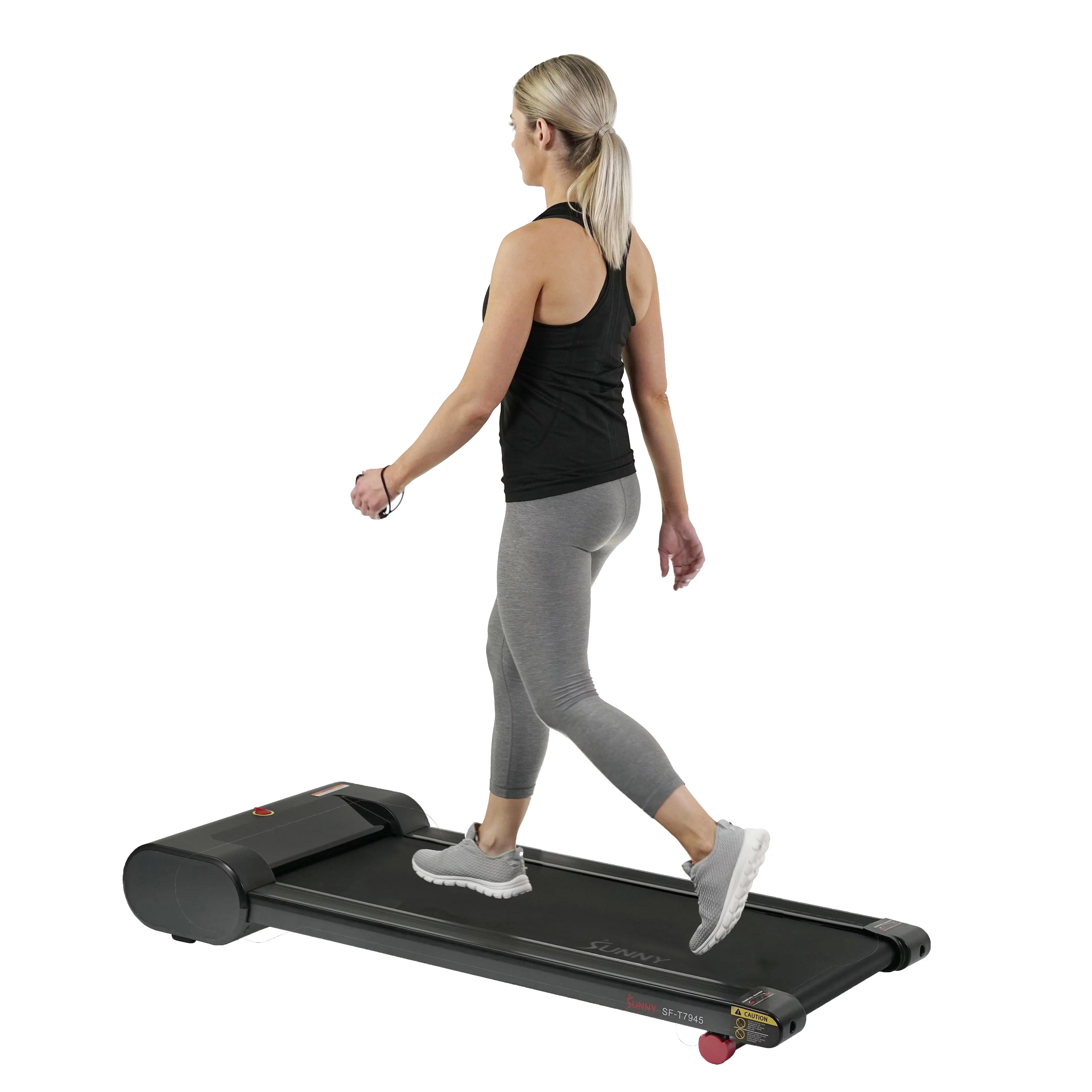Sunny Health & Fitness Walkstation Slim Flat Treadmill for Under Desk and Home - SF-T7945