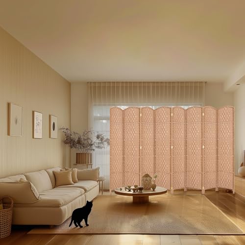 Room Divider, Room Dividers and Folding Privacy Screens, 16in Privacy Screen, 6 Panel Temporary Wall Partitions, 6ft Space Separation Panel Screen