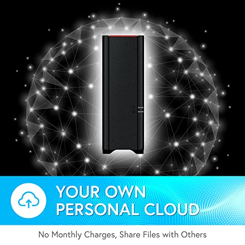 BUFFALO LinkStation 210 4TB 1-Bay NAS Network Attached Storage with HDD Hard Drives Included NAS Storage That Works as Home Cloud or Network Storage
