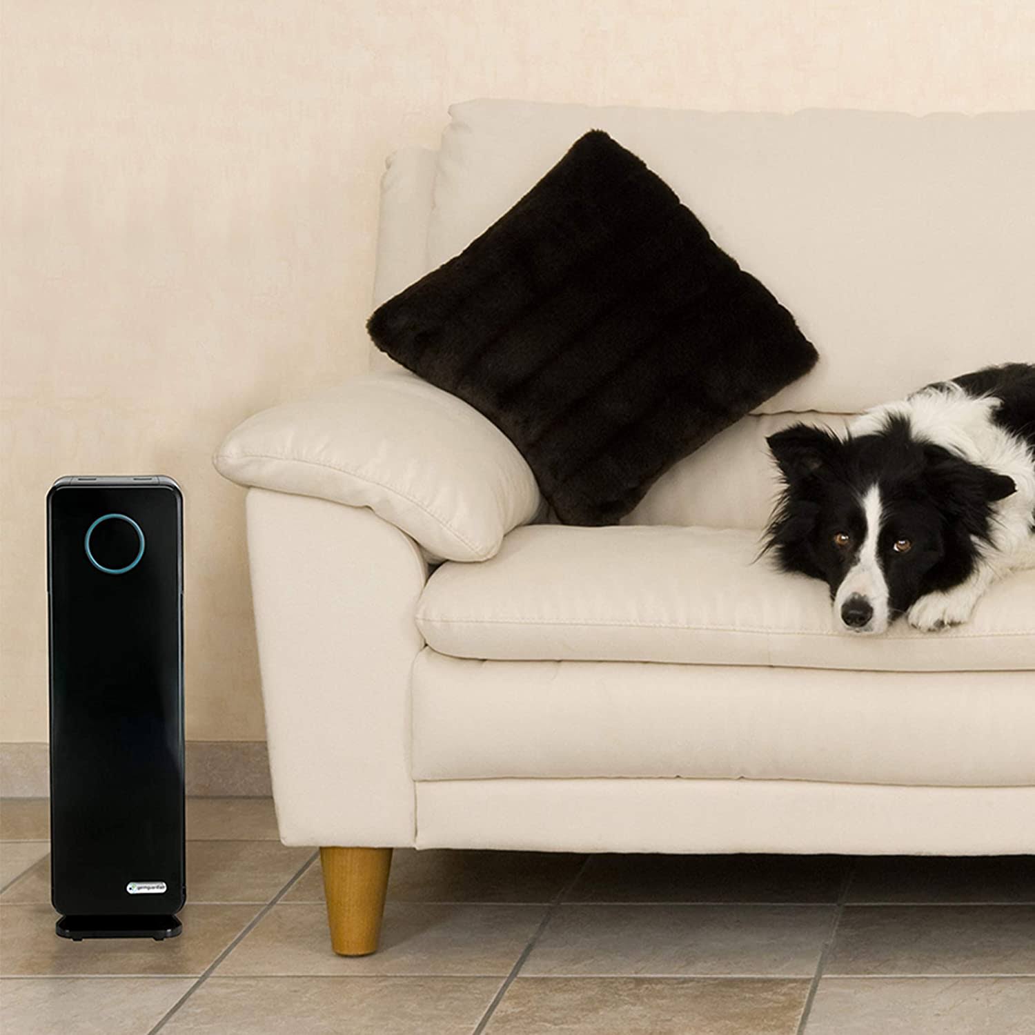 GermGuardian Elite 3-in-1 Pet Pure True Hepa Air Purifier with UV Sanitizer u0026 Odor Reduction, Black