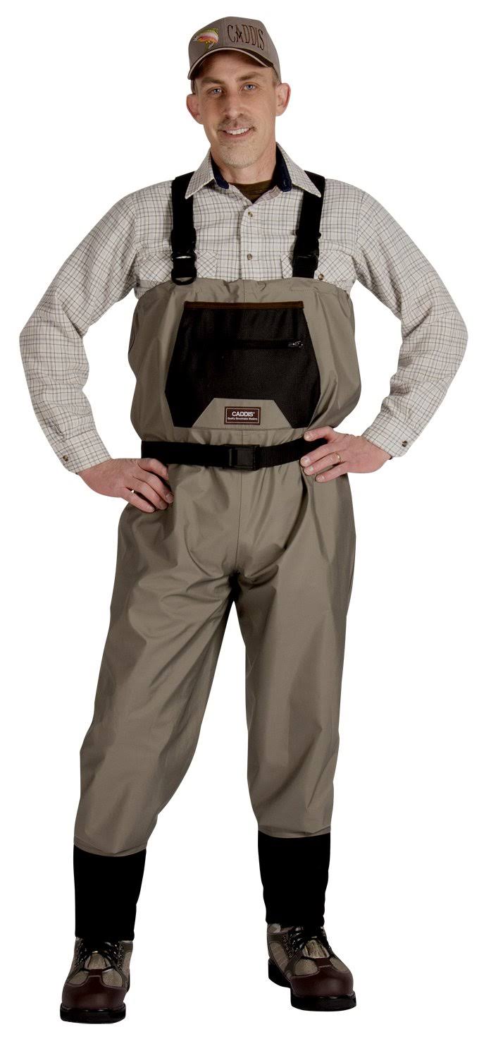 Caddis Men S Breathable Stockingfoot Waders - Xlarge Tan