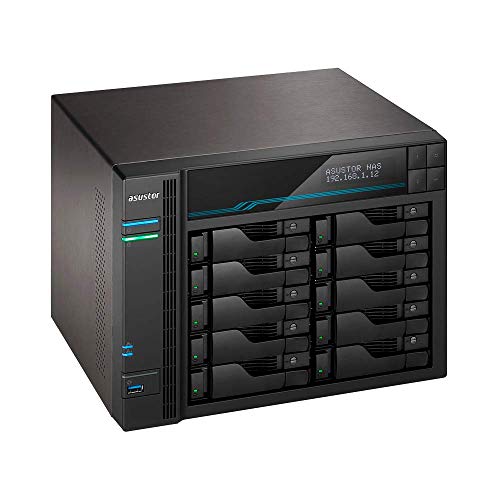 Asustor Lockerstor 4 Gen2 - AS6704T | 4-Bay NAS, Quad-Core 2.0GHz Processor, 4 M.2 NVMe Slots (PCIe 3.0), Dual 2.5GbE, Expandable to 10GbE