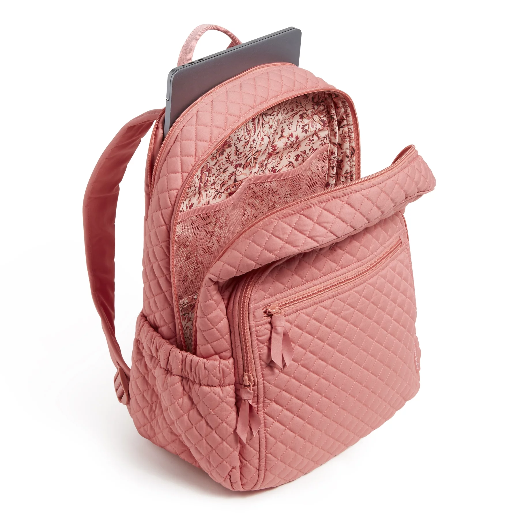 Vera Bradley Women's Cotton Campus Backpack Terra Cotta Rose