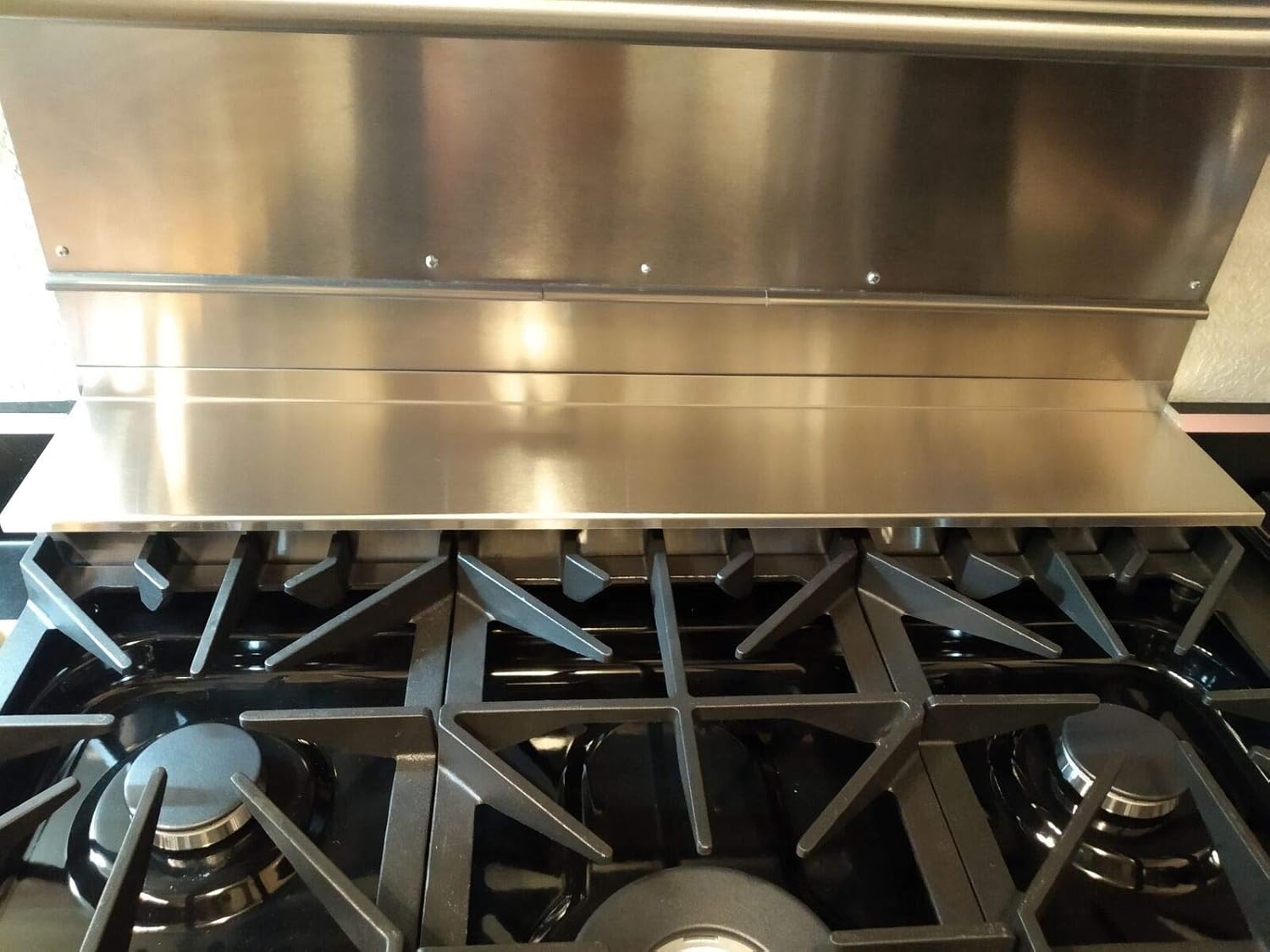 Stainless Steel Magnetic Mount Stove Spice Shelf (5" x 30") Pack of 2