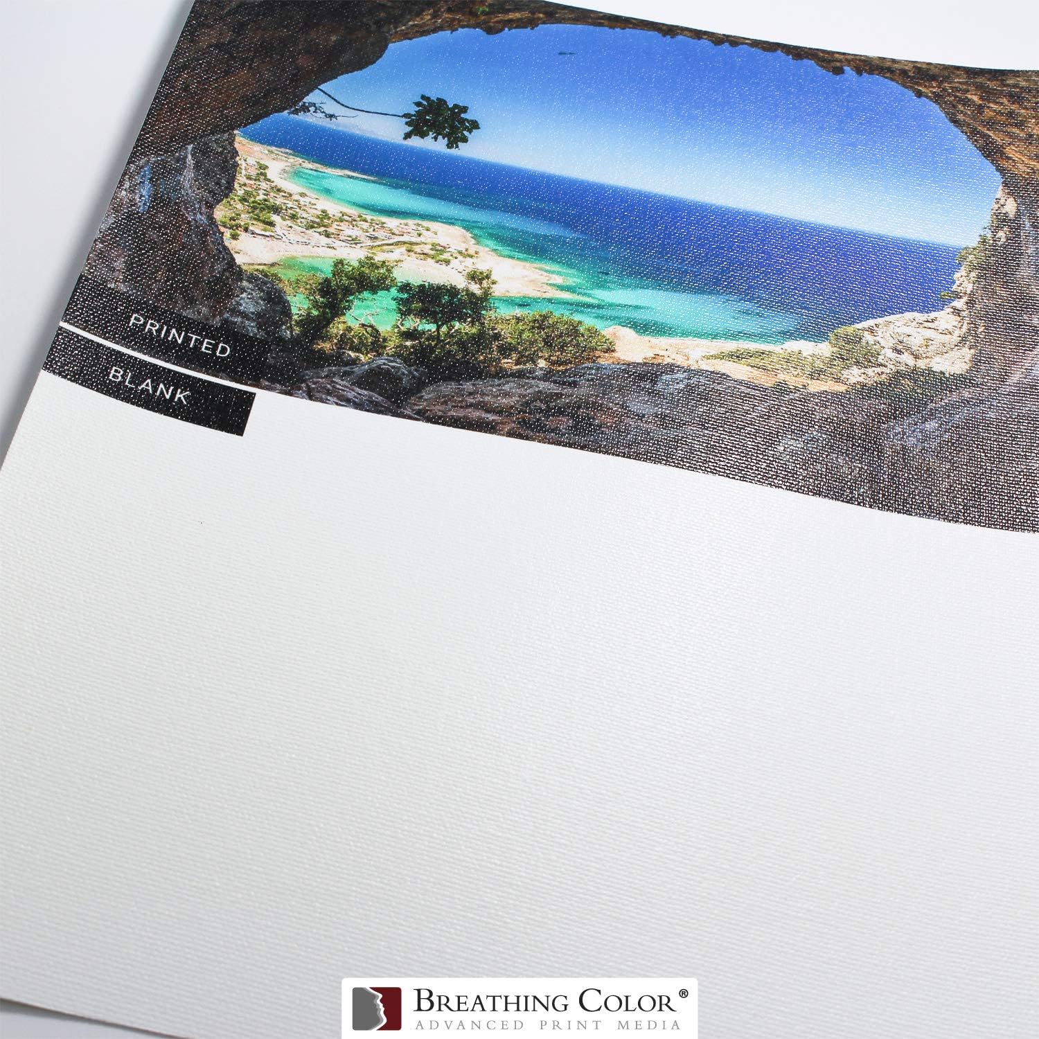 Crystalline Satin Bright White, Poly-Cotton Inkjet Canvas 17in x 22in, 25 Sheets Makes Color and Contrast Art Pop With Its Exquisite Satin Finish