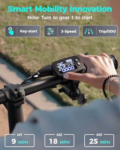 Jasion JS3/PRO Electric Scooter with Seat, 650/850W Peak Motor, 20/25Miles Ranges Scooters for Adults, 20/25MPH Max Speed
