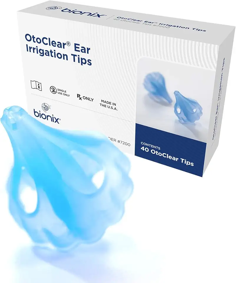 Bionix - OtoClear Ear Irrigation Tips, Earwax Removal Tips, Comfortable, Easy-to-Use, Pairs with Bionix Ear Cleaning Water Systems