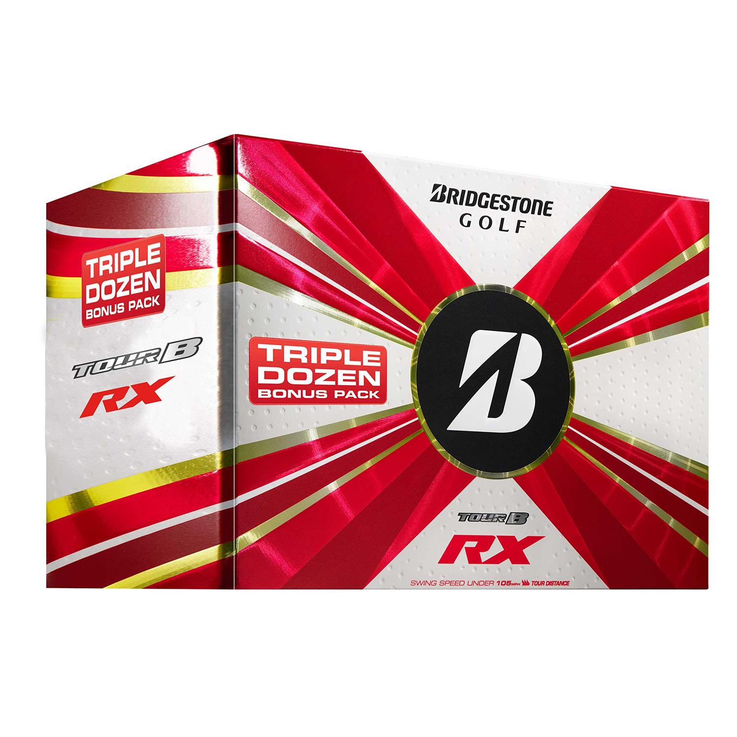 Bridgestone Tour B RX Trifecta Golf Balls White 3-Dozen - Sports Supplies Online Store