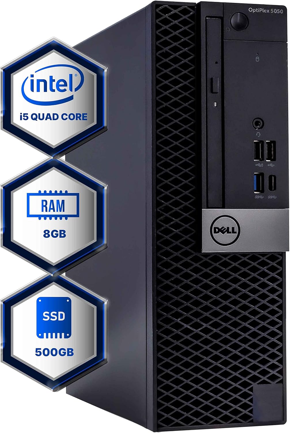 Dell Optiplex 6th Generation Desktop Computer | Quad Core Intel i5 (3.2) | 8GB DDR4 RAM | 500GB SSD Solid State | Windows 10 Professional | Home or