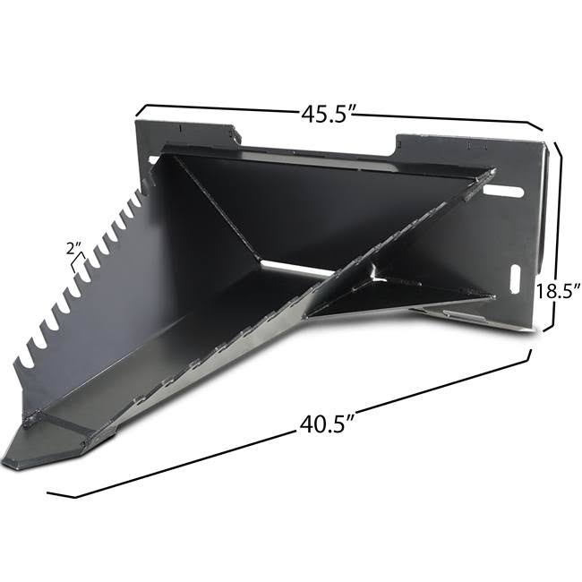 Titan Attachments Titan Stump Bucket Tree Spade Scoop Digger Skid Steer Bobcat Attachment Pull