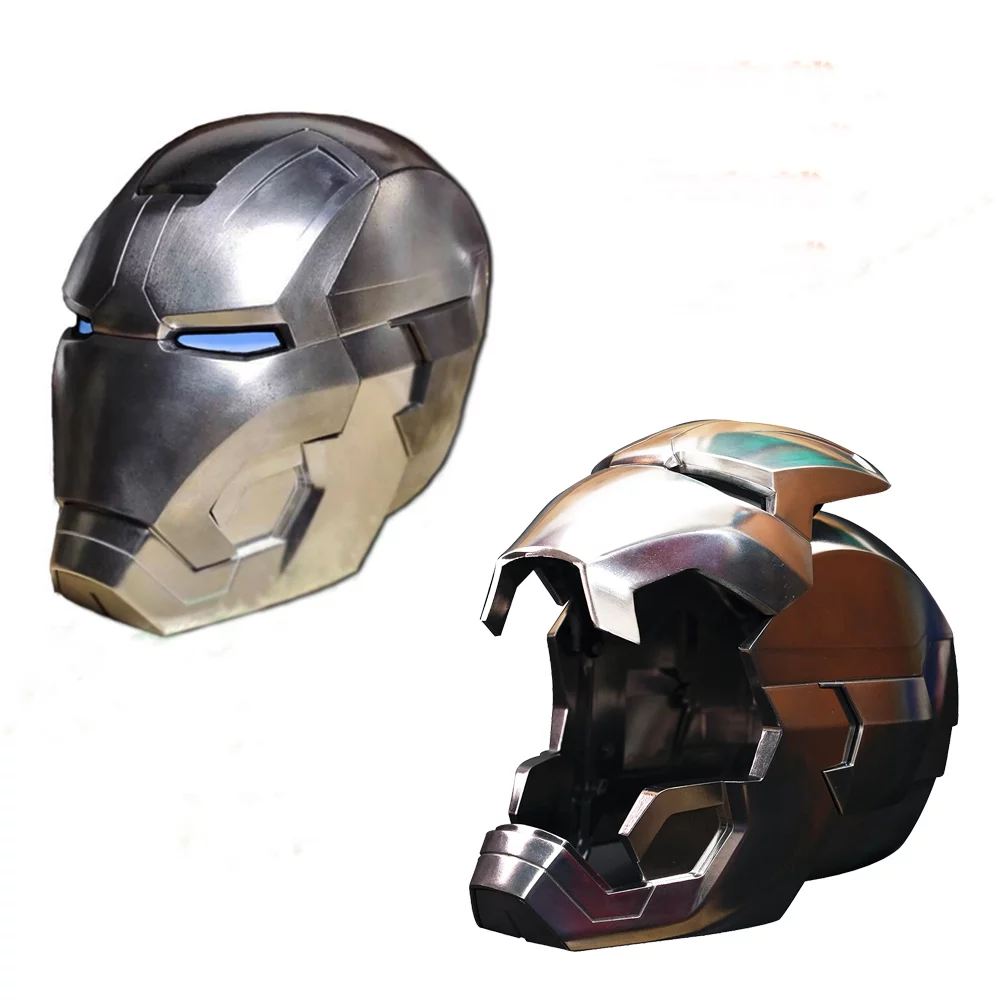 Iron Man Helmet Metal Electronic MK42 Wearable Helmet 1:1 Open/Close Iron Man Mask with Eyes LED Light Up
