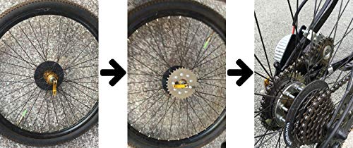 24V36V250W Electric Conversion Kit for Common Bike Left Chain Drive Customized for Electric Geared Bicycle Derailleur