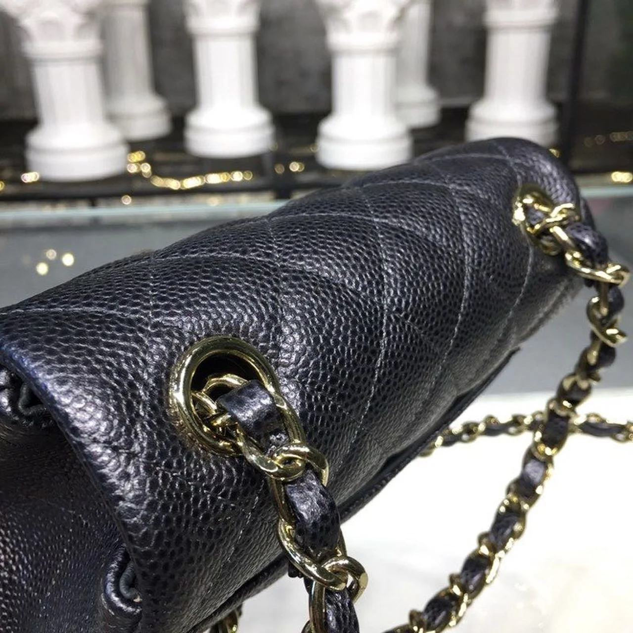 Chanel Mini Flap Bag Caviar Black For Women, Women&rsquo;s Bags, Shoulder And Crossbody Bags 6.7in/17cm A35200