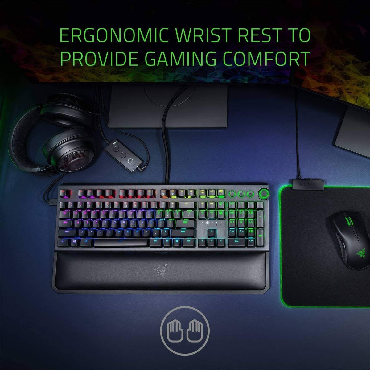 Razer BlackWidow Elite Mechanical Gaming Keyboard - Green Mechanical Switches