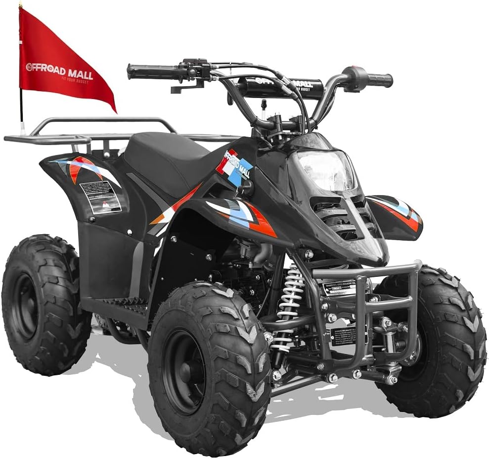 Offroad Mall REX 110cc Dirt Quad 4-Wheeler Gas Powered ATV for Kids, Remote Electric Start/Kill Switch, EPA & CARB Approved