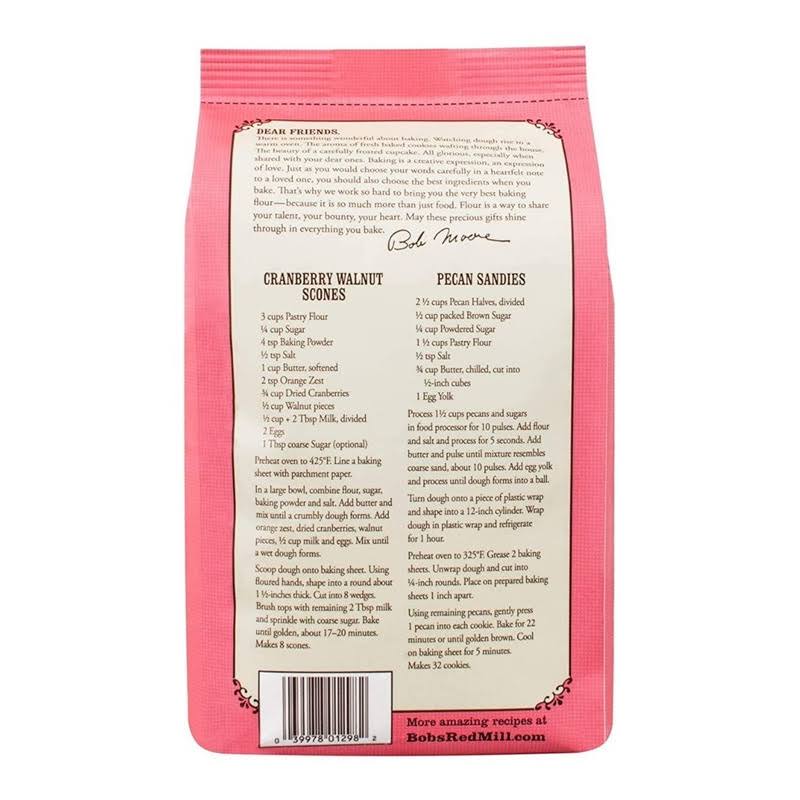 Bob s Red Mill Harina Blanca Pastelera Pastry Flour 2.27kg