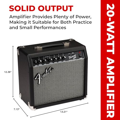Fender Frontman 10G Guitar Combo Amplifier - Black Bundle with Cable and Austin Bazaar Exclusive 12-Pack Picks
