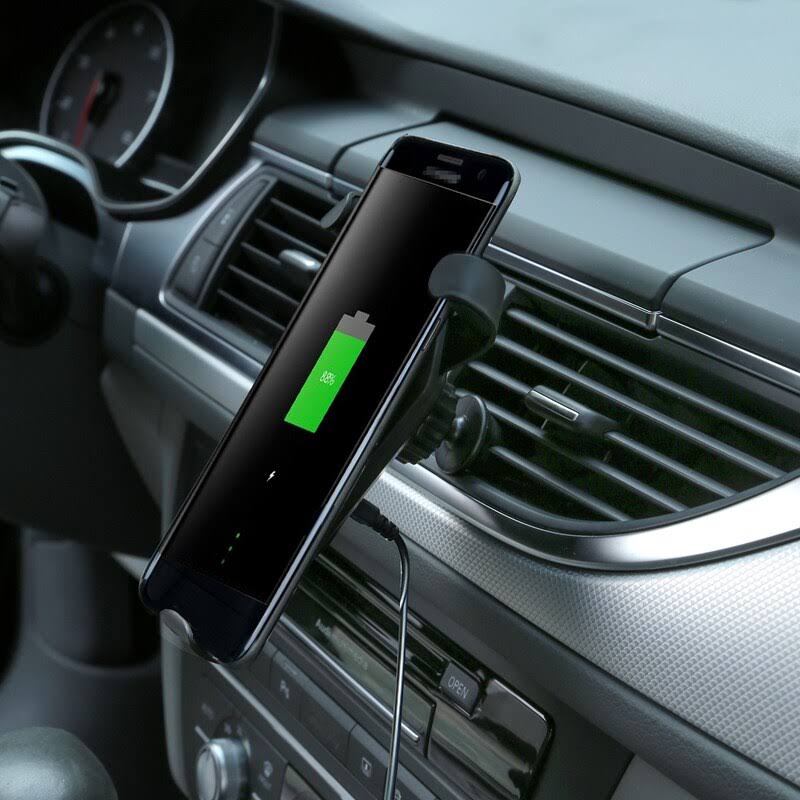 Oklahoma State Cowboys Stripe Design Wireless Car Charger