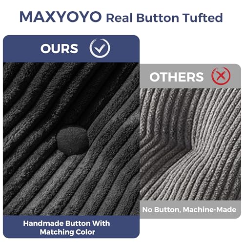 MAXYOYO Folding Sofa Bed, Convertible Sleeper Chair with Pillow Foldable Mattress with Back Support
