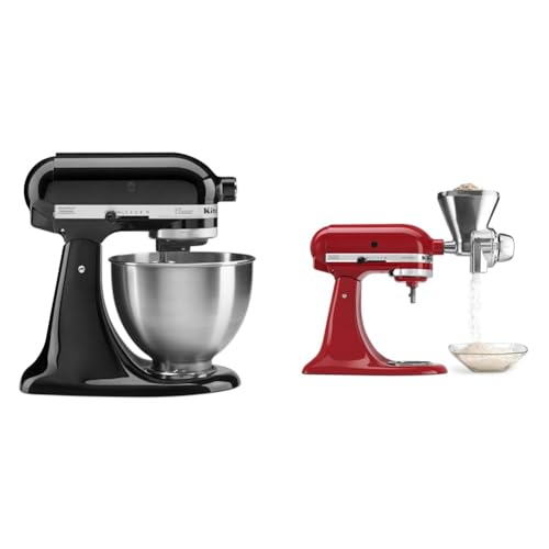 KitchenAid Classic Series 4.5 Quart Tilt-Head Stand Mixer K45SS, Onyx Black
