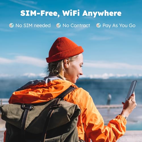 GlocalMe U3 4G LTE Mobile Hotspot, Portable WiFi Hotspot for Travel in 200+ Countries, No SIM Card Needed