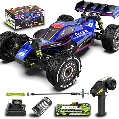 RLAARLO 1/12 Brushelss RC Cars for Adult Top Speed 50+ MPH RC Car All Terrain RC Buggy Off-Road Hobby Trucks 4x4 Remote Control Car Waterproof Truck