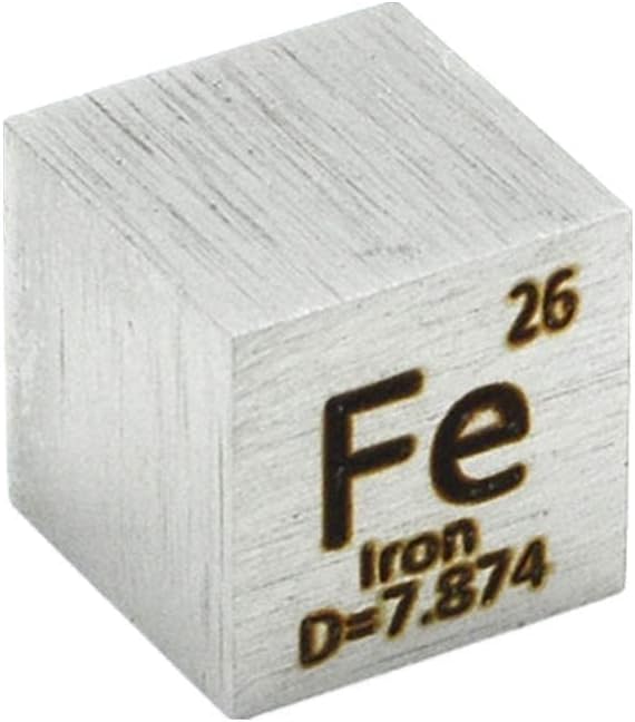 9 PCS Element Cube Set 10mm Density Cubes Up to 99.99% Pure Daily Metal Cubest Titanium Bismuth Carbon Nickel Iron Copper Zinc Aluminium Tin for