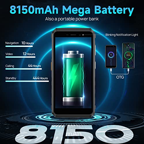 Ulefone Rugged Smartphone Android 13, Armor X11 8150mAh 8GB+32GB/256GB SD Mobile Phones