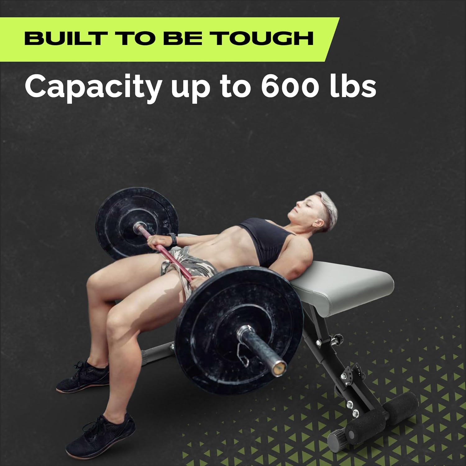 Weight Bench Press Seat, Folding Bench for Home Gym, Adjustable Bench for Weight Lifting, Strength Training Bench for Full Body Workout