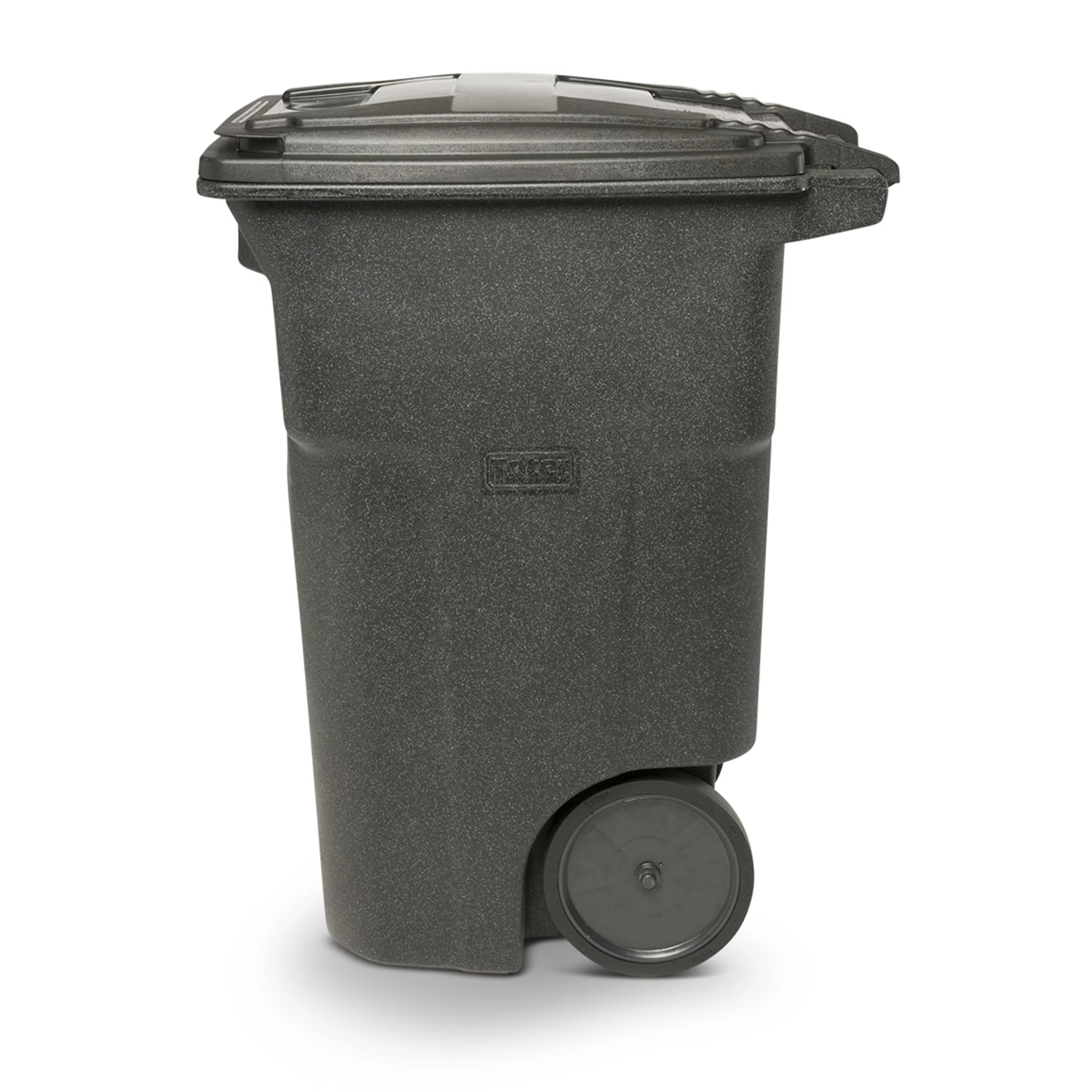 Toter 64 Gal. Trash Can Blackstone with Quiet Wheels and Lid