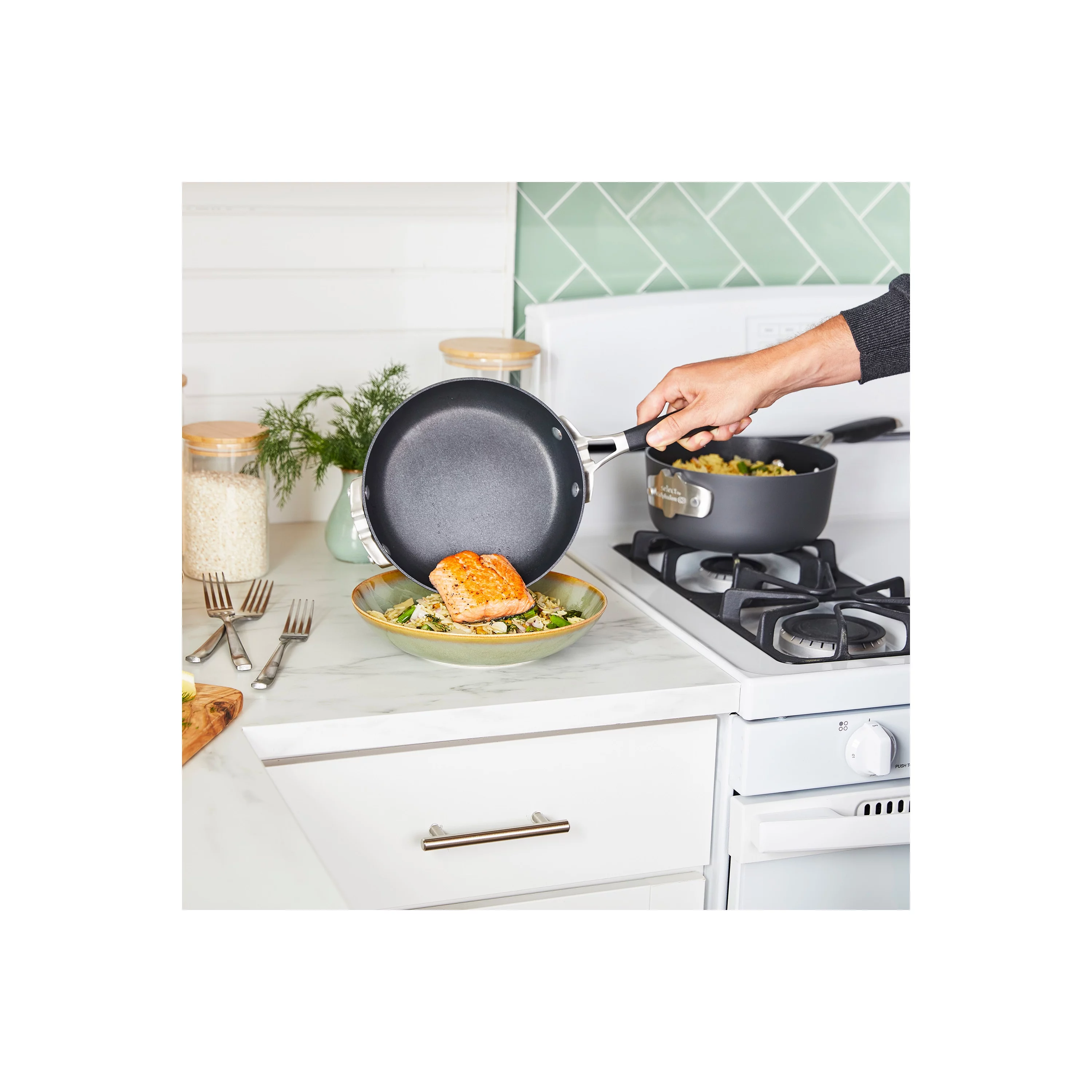 Select by Calphalon AquaShield Nonstick Cookware, 10-Piece Set