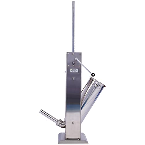 Sausage Stuffer Maker, 7L/15Lbs Capacity Heavy Duty Dual Speed Vertical Meat Filler With 4 Nozzle
