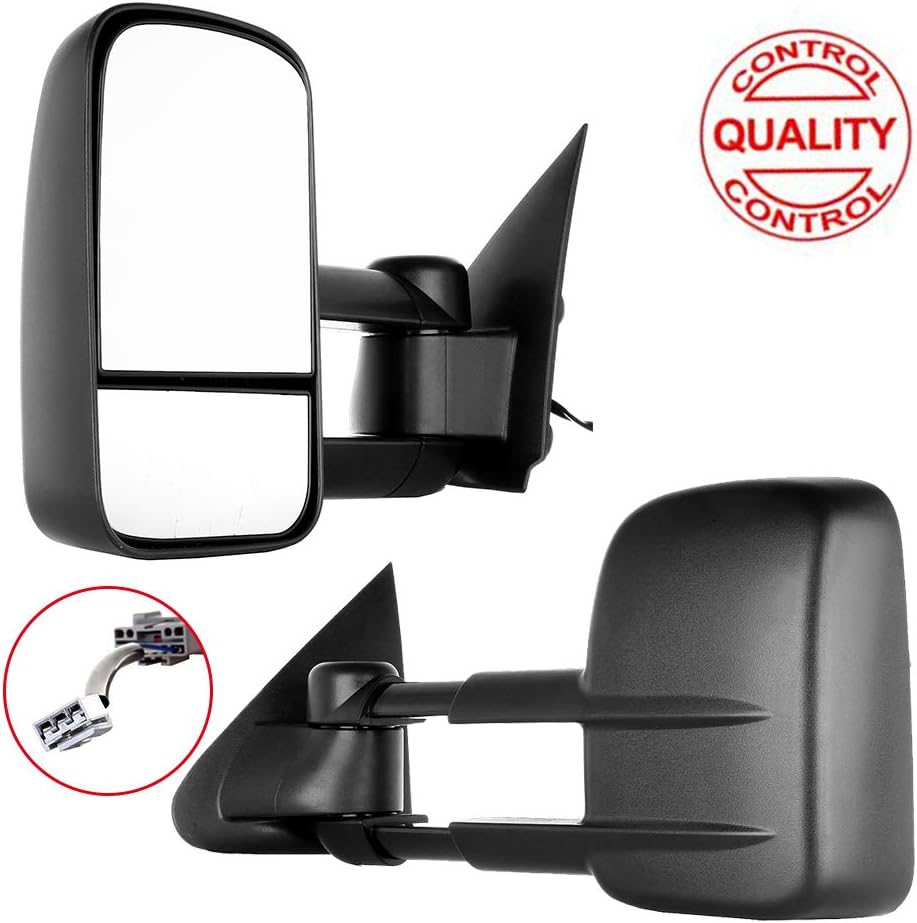 FEIPARTS Towing Mirrors Fit for 1997-2003 for Ford for F150 Standard Extended Cab (Not for 4 Doors Crew Cab Models) Tow Mirrors Left Right Side Power