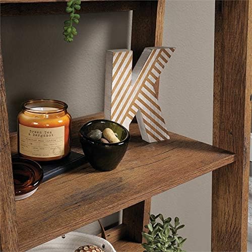 Pemberly Row 5 Shelf Bookcase in Vintage Oak