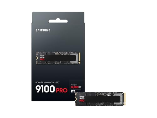 Samsung SSD 9100 PRO 2TB, PCIe 5.0x4 M.2 2280, Seq. Read Speeds Up to 14,800MB/s, Best for AI Computing, Gaming