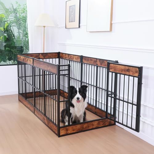 Dog Playpen, 31.5" Height Dog Pen Indoor, Heavy Duty, Safe and Sturdy, Furniture Style Puppy Pen