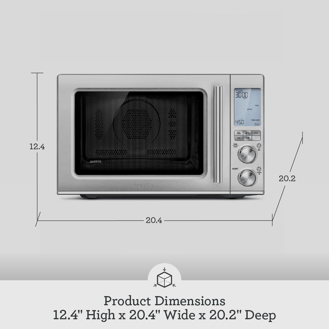 Breville RM-BMO870BSS1BUC1 Combi Wave 3-in-1 Microwave, Brushed Stainless Steel (Certified Remanufactured)